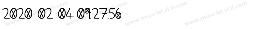 2020-02-04 09:27:56字体转换